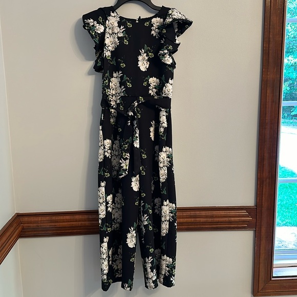 Big Girls Formal Floral Romper - Picture 2 of 8